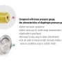 Đồng hồ đo áp suất màng ngăn vệ sinh bằng thép không gỉ chịu nhiệt độ 100mm chứa đầy dầu ba kẹp